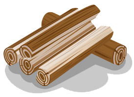 wood logs graphic