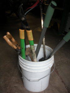 Garden Tools in A Bucket