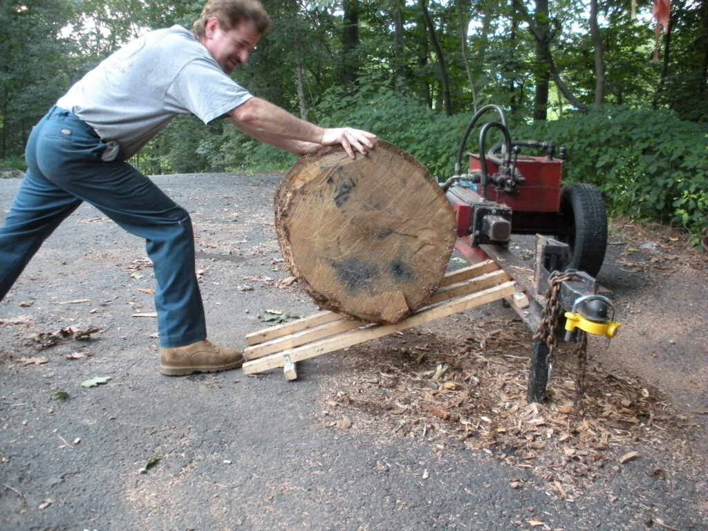 Firewood Gripper Lifting 2 Logs