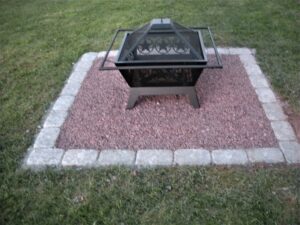 Firepit in Stoned Base
